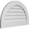 Ekena Millwork Round Top Surface Mount PVC Gable Vent: Non-Functional, w/ 3-1/2"W x 1"P Standard Frame, 32"W x 20"H GVPRT32X2001SN - alternate 4